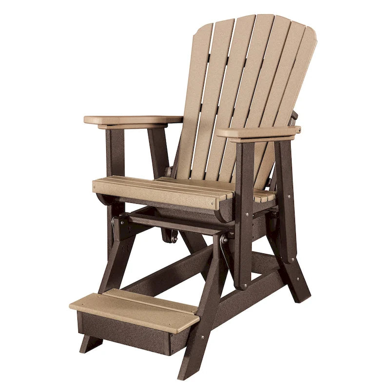 OS Home & Office Fan Back Balcony Glider Cedar, Tudor Brown