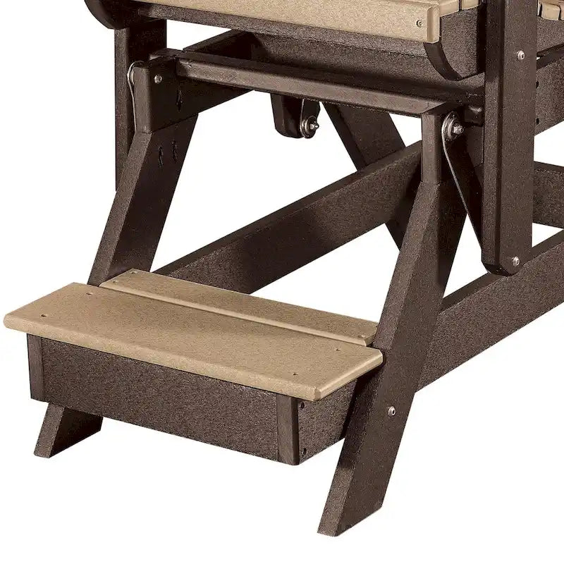 OS Home & Office Fauteuil à bascule à dossier ajouré Balcony Glider Cèdre, Tudor Brown