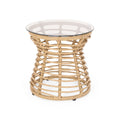 Table d'appoint d'extérieur en osier San Pedro de Christopher Knight Home - 15,50 l x 15,50 L x 15,50 H po