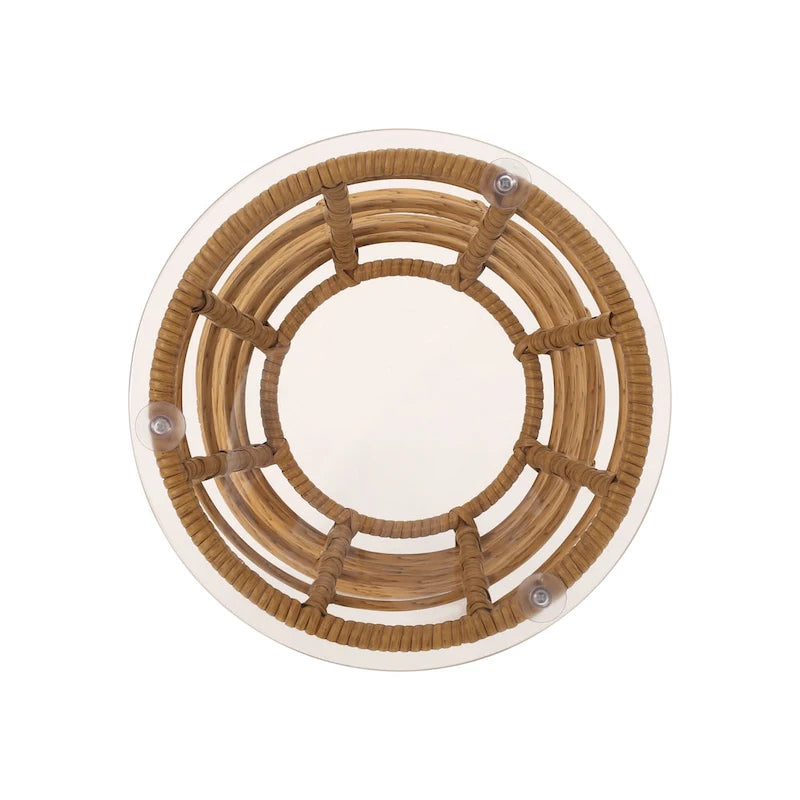 Table d'appoint d'extérieur en osier San Pedro de Christopher Knight Home - 15,50 l x 15,50 L x 15,50 H po