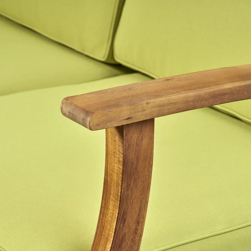Ensemble de canapé d'angle 9 places en bois d'acacia Perla par Christopher Knight Home