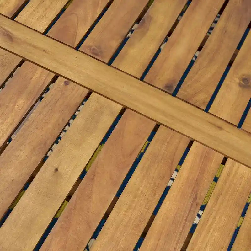 Ensemble de canapé d'angle 9 places en bois d'acacia Perla par Christopher Knight Home