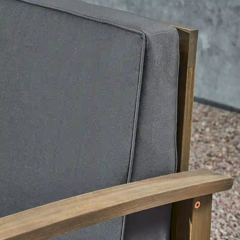 Ensemble de canapé d'angle 9 places en bois d'acacia Perla par Christopher Knight Home