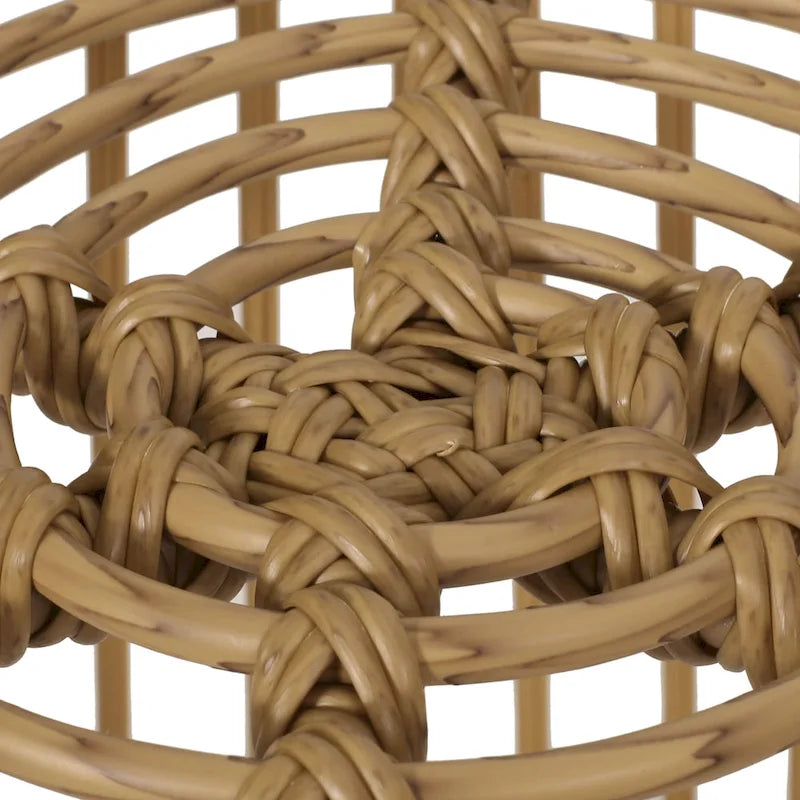 Table d'appoint d'extérieur en osier Caryl par Christopher Knight Home