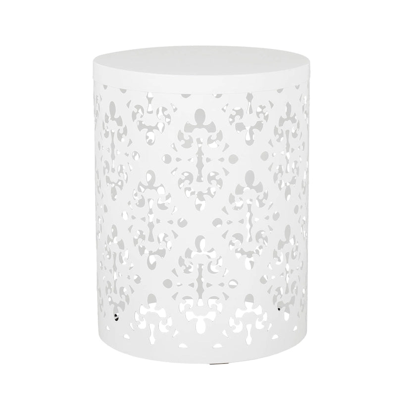 Table d'appoint d'extérieur en métal Mathena par Christopher Knight Home