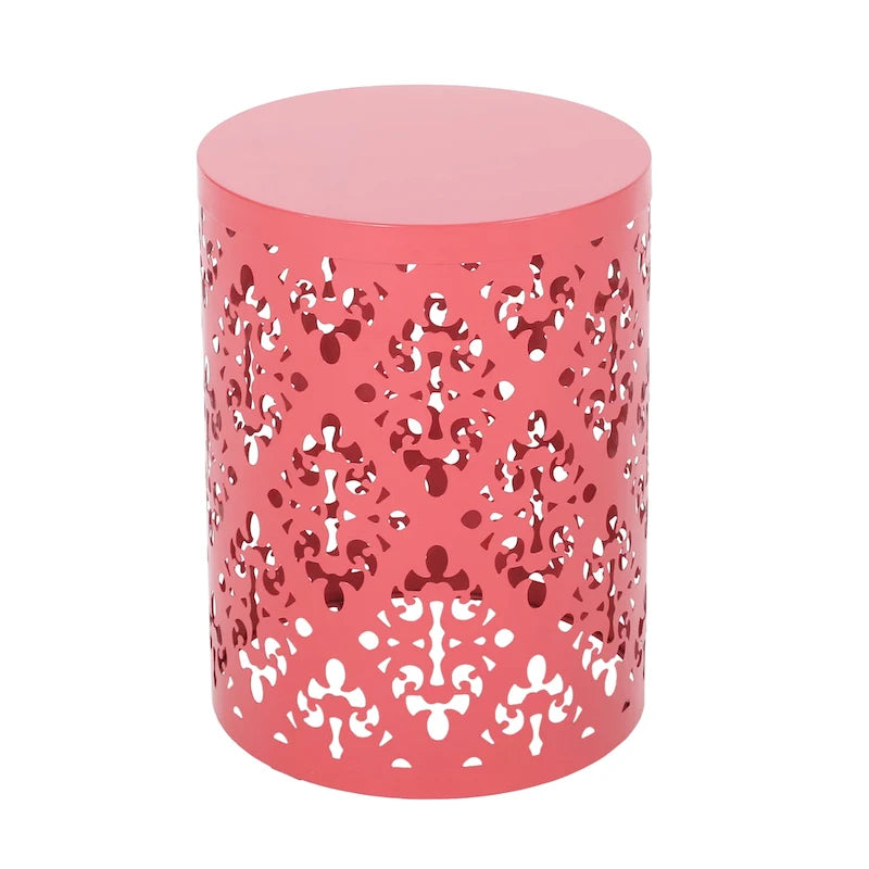 Table d'appoint d'extérieur en métal Mathena par Christopher Knight Home