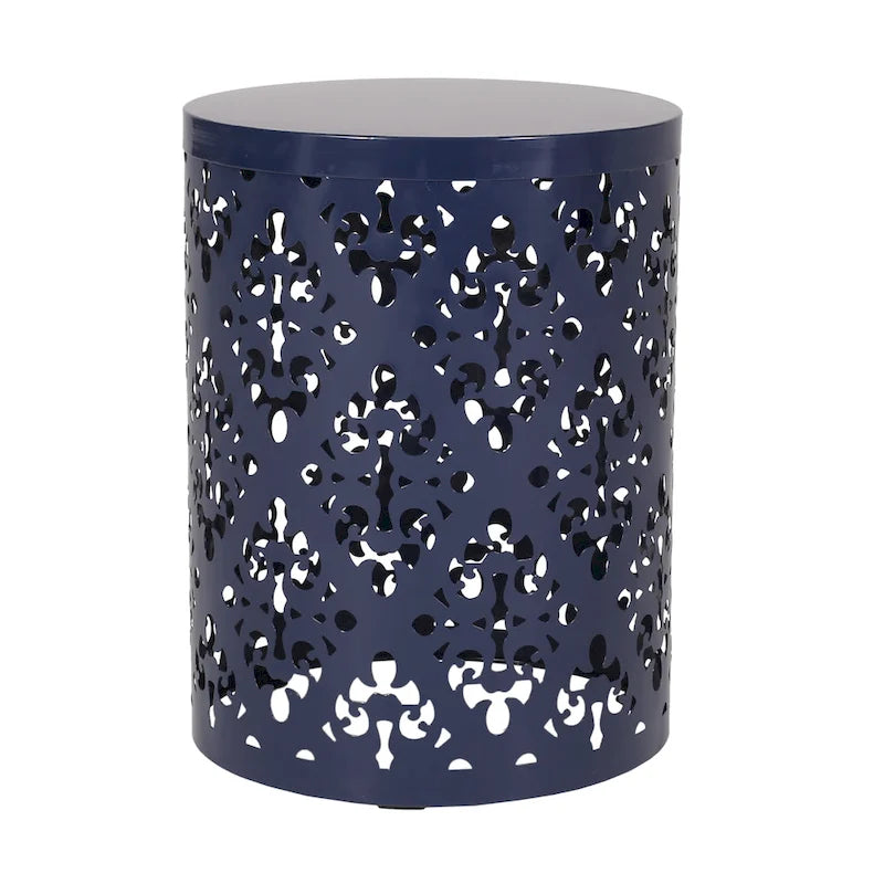 Table d'appoint d'extérieur en métal Mathena par Christopher Knight Home