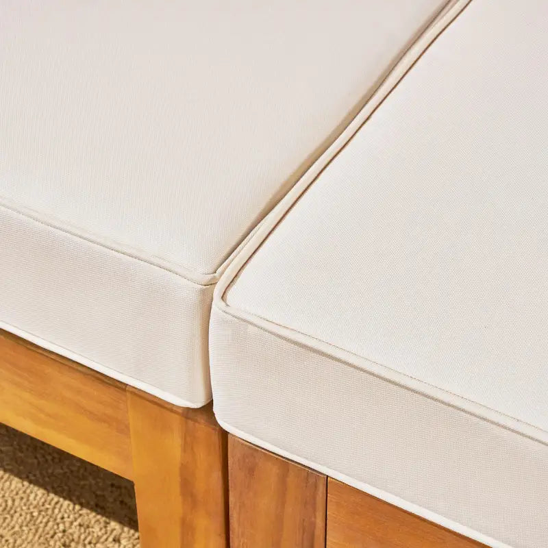 Ensemble de canapé d'angle 9 pièces en bois d'acacia Brava de Christopher Knight Home