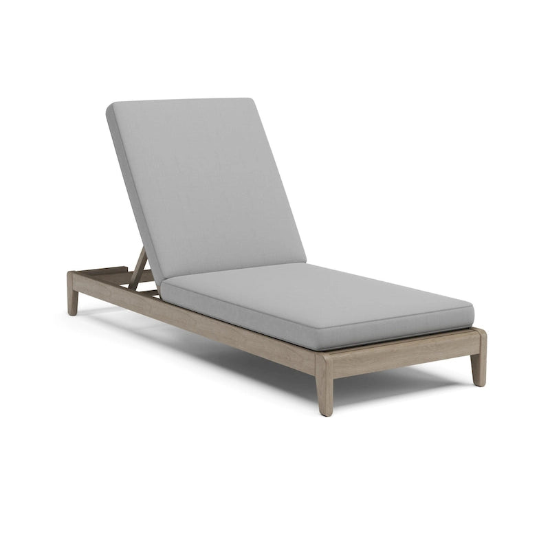 Homestyles Sustain Brown Wood Outdoor Chaise Lounge - 28 x 77 x 12