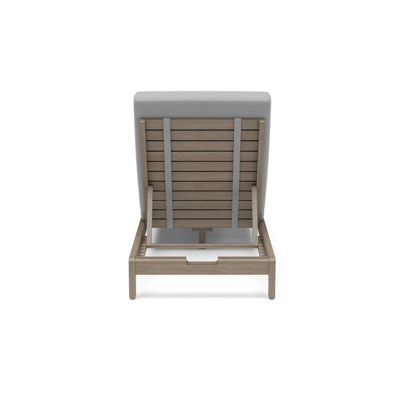 Homestyles Sustain Chaise longue d'extérieur en bois marron – 28 x 77 x 12