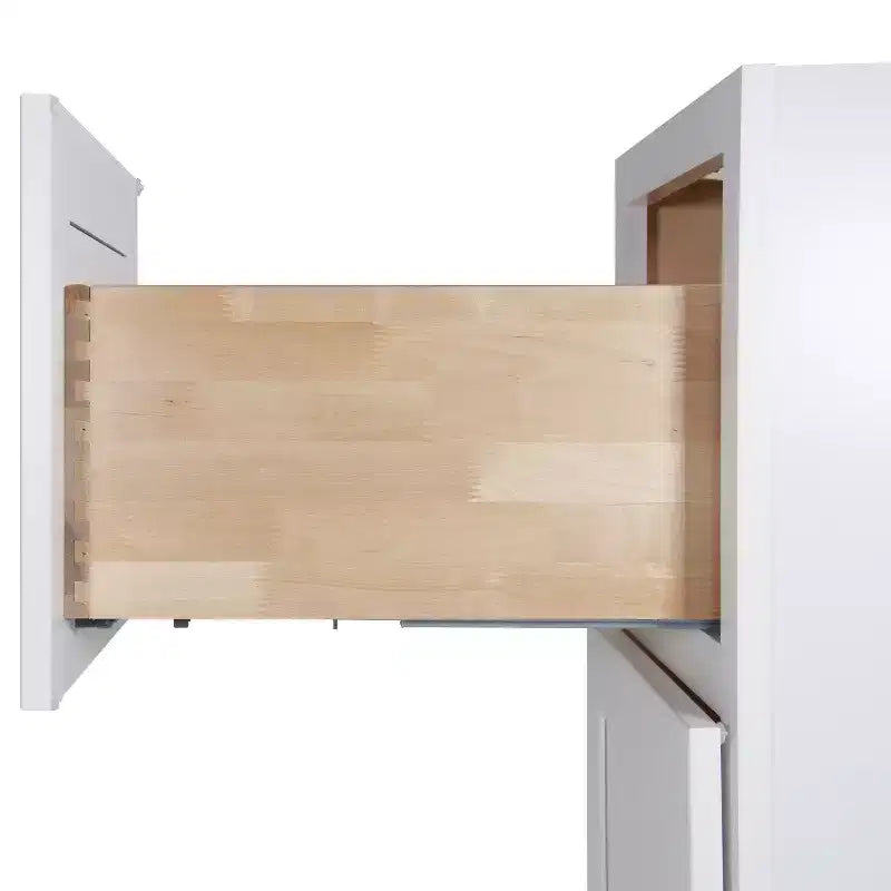 Meuble-lavabo de salle de bain à assembler soi-même, sans dessus, Shaker blanc