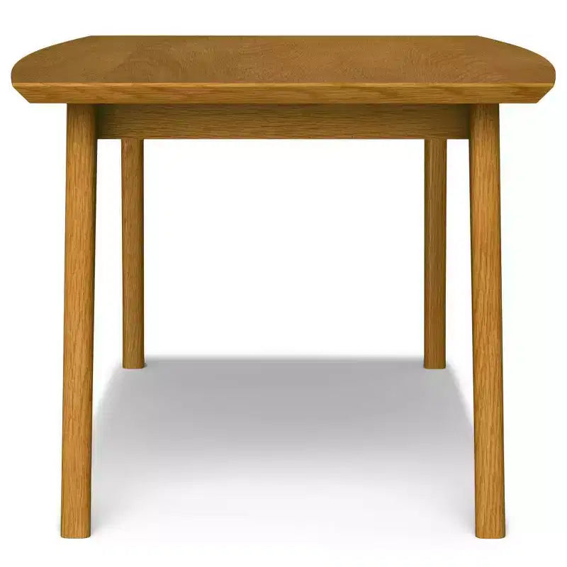 Table à manger rectangulaire du milieu du siècle en hévéa marron