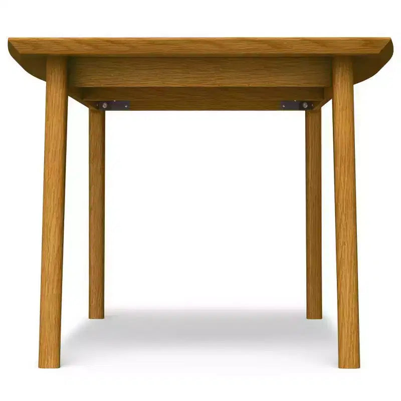 Table à manger rectangulaire du milieu du siècle en hévéa marron