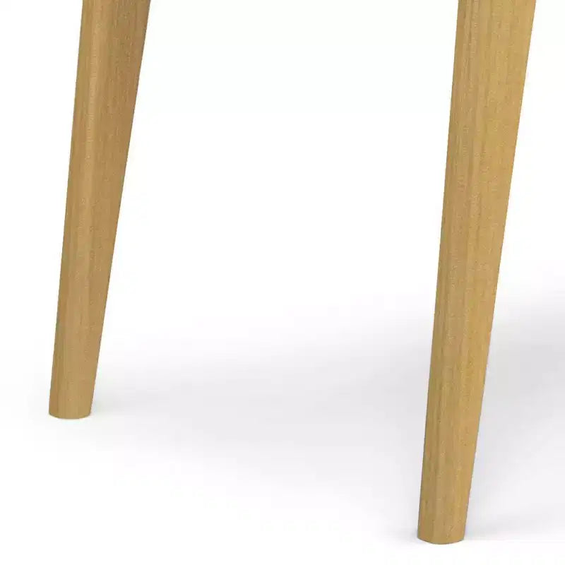 Table à manger rectangulaire du milieu du siècle en hévéa marron