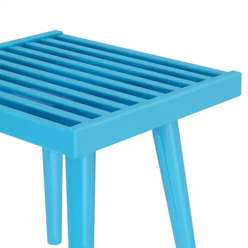 Banc d'entrée en bois massif du milieu du siècle, 48 cm