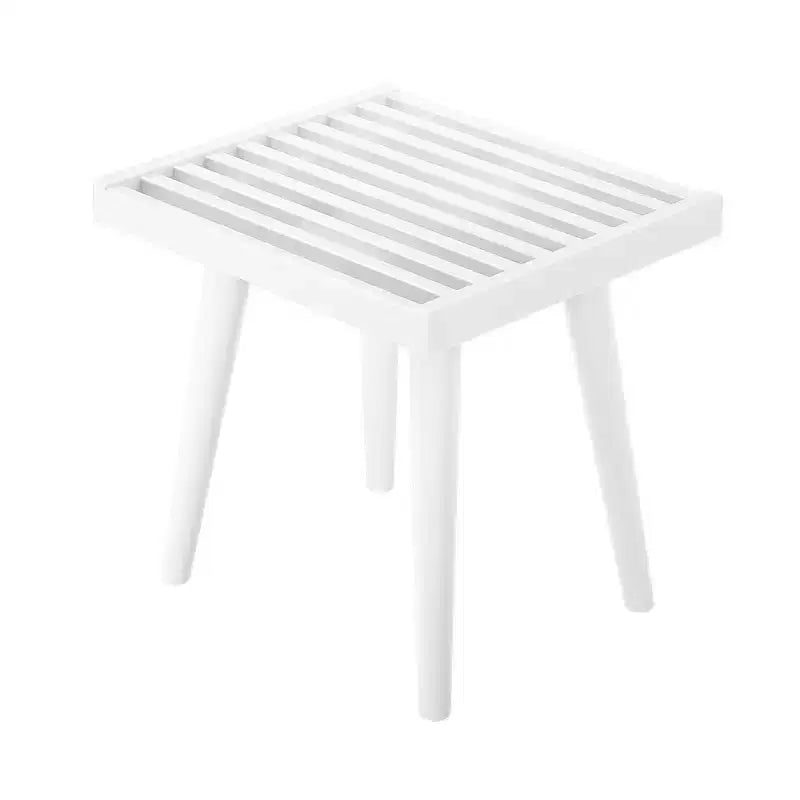Banc d'entrée en bois massif du milieu du siècle, 48 cm