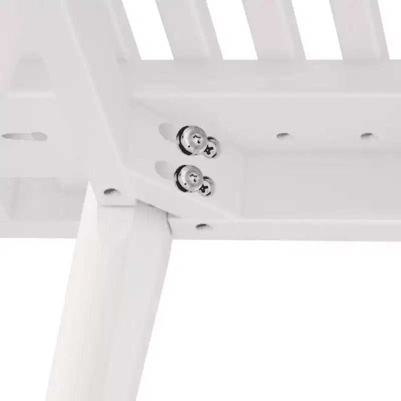 Banc d'entrée en bois massif du milieu du siècle, 48 cm