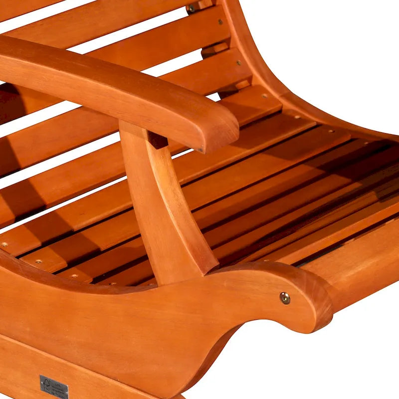 Chaise de plantation DTY Outdoor Living Aspen en eucalyptus