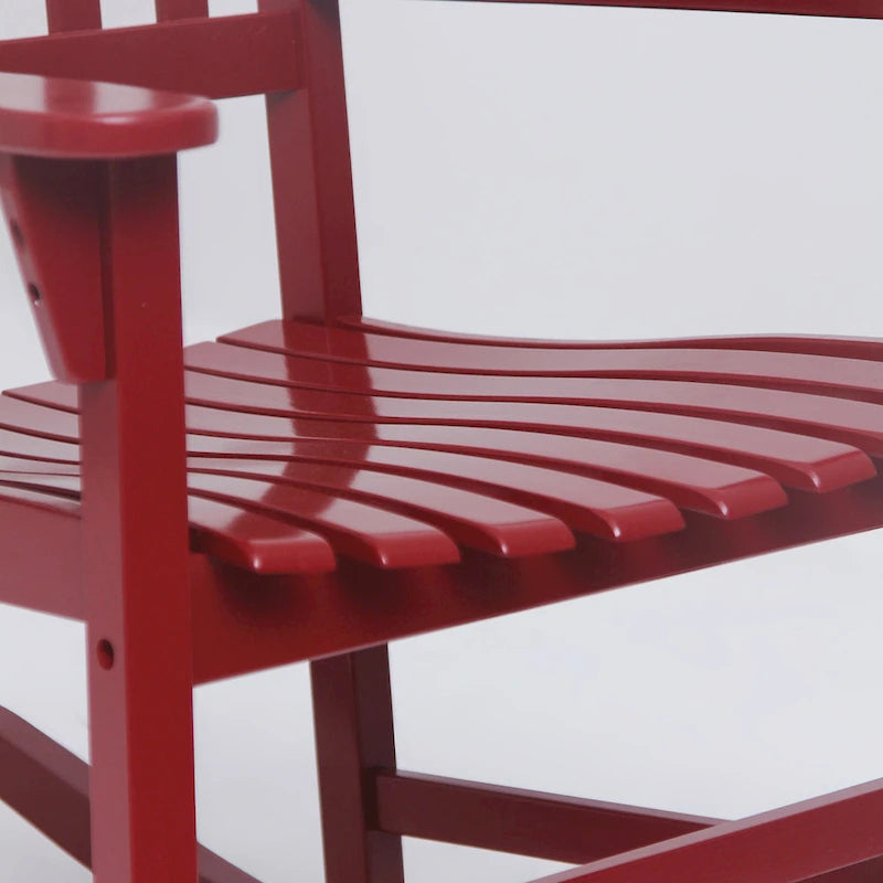 Fauteuil à bascule d'extérieur Cambridge Casual Austin - Rouge