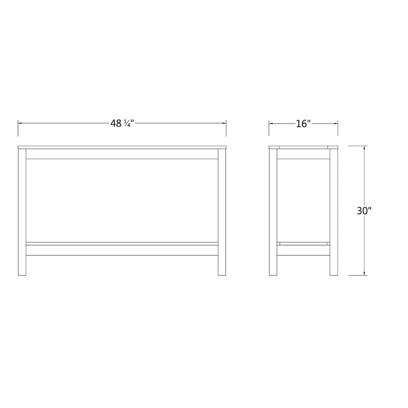 Cambridge Casual Lincoln Console de jardin - Gris patiné