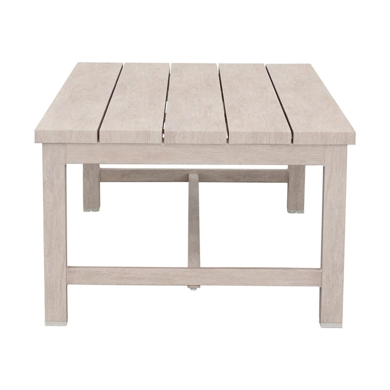 Table basse Bogra en aluminium, grise