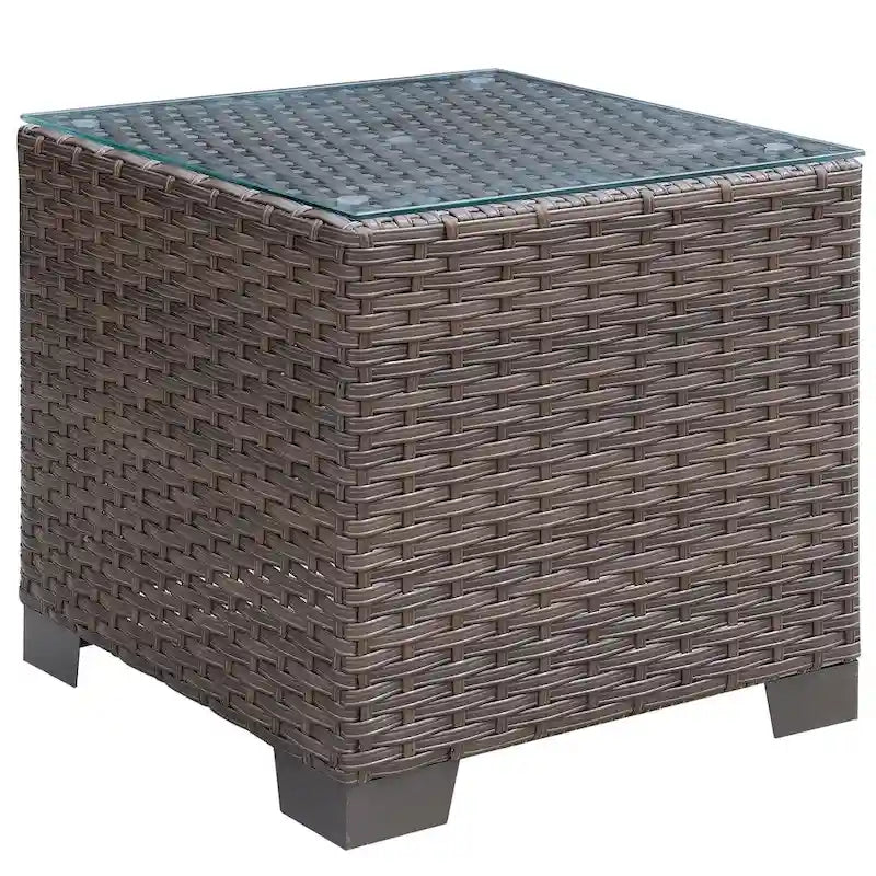 Table d'appoint en osier synthétique Bryon Contemporary de 50,8 cm de Furniture of America