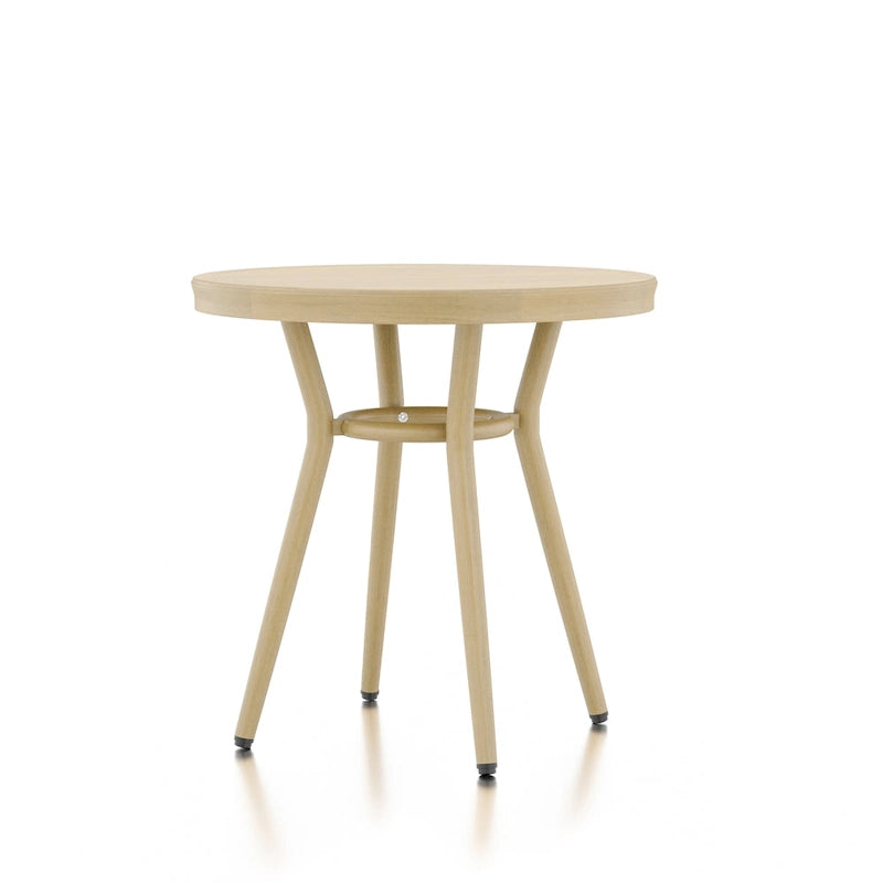 Table d'appoint ronde de patio en aluminium Ariel French Natural Tone de 22 pouces par Furniture of America