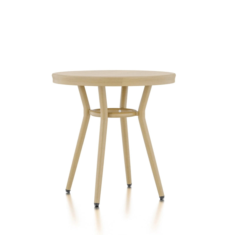 Table d'appoint ronde de patio en aluminium Ariel French Natural Tone de 22 pouces par Furniture of America