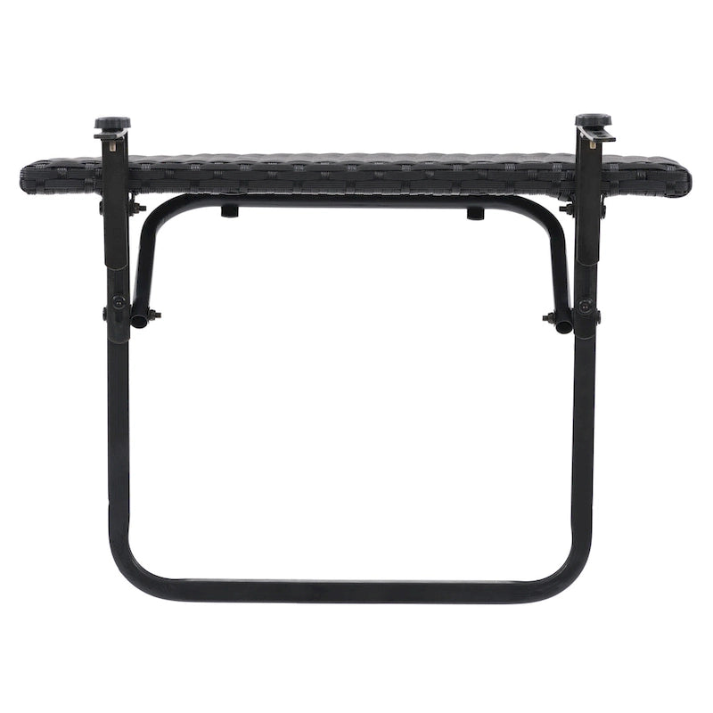Table de balcon pliable en rotin noir Parksville de CorLiving