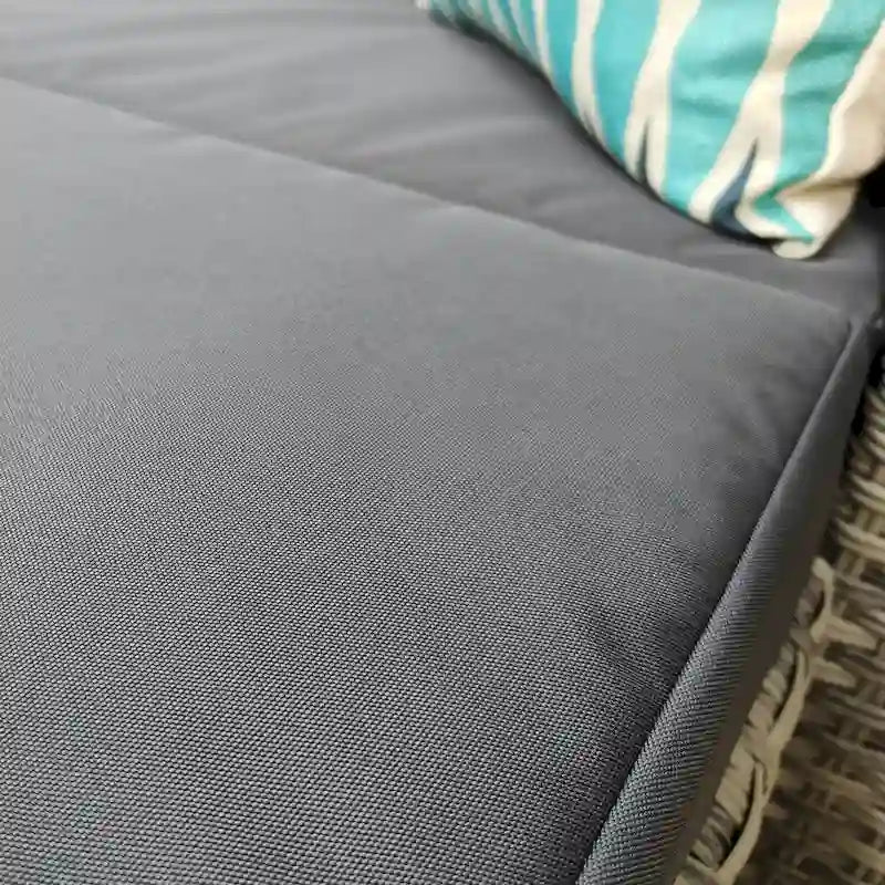 Ensemble de canapé d'angle en osier 5 pièces pour l'extérieur