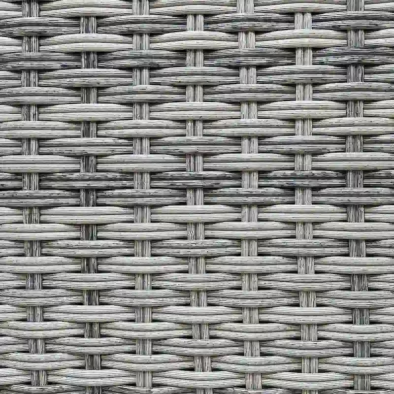 Ensemble de canapé d'angle en osier 5 pièces pour l'extérieur