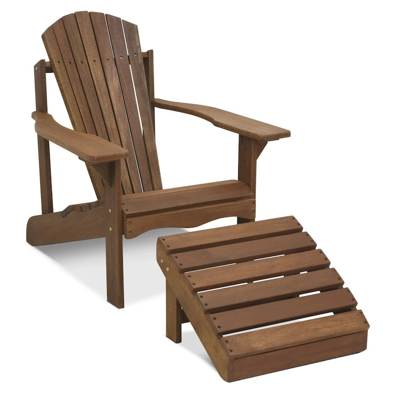 Repose-pieds Adirondack en bois dur Ormond par Havenside Home