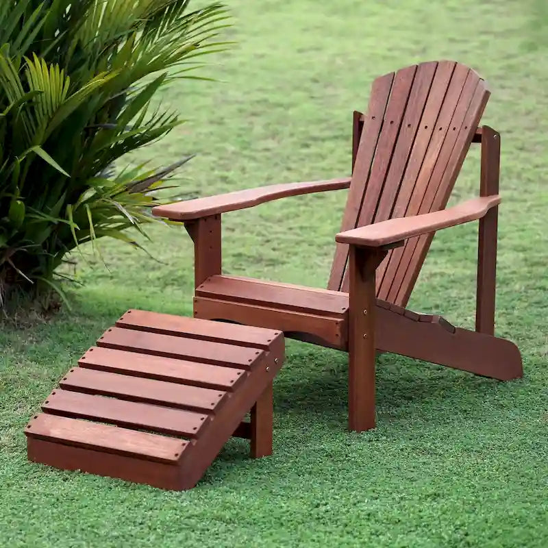 Repose-pieds Adirondack en bois dur Ormond par Havenside Home