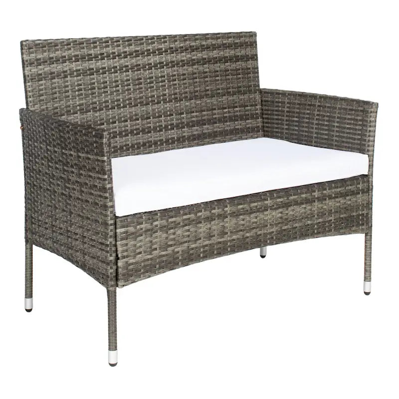 SAFAVIEH Amiyah, ensemble de conversation d'extérieur 4 pièces - 42L x 33P x 23H