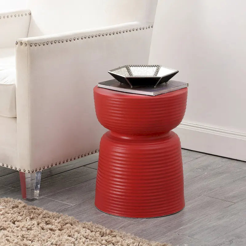 Tabouret de jardin en céramique Nirgul SAFAVIEH