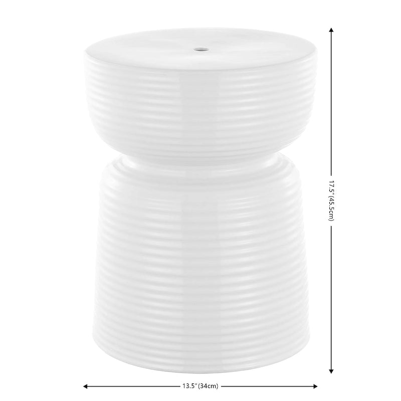 Tabouret de jardin en céramique Nirgul SAFAVIEH