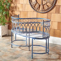 Banc de jardin victorien en fer forgé Citlalli de SAFAVIEH – 44 po L x 24 po P x 31 po H