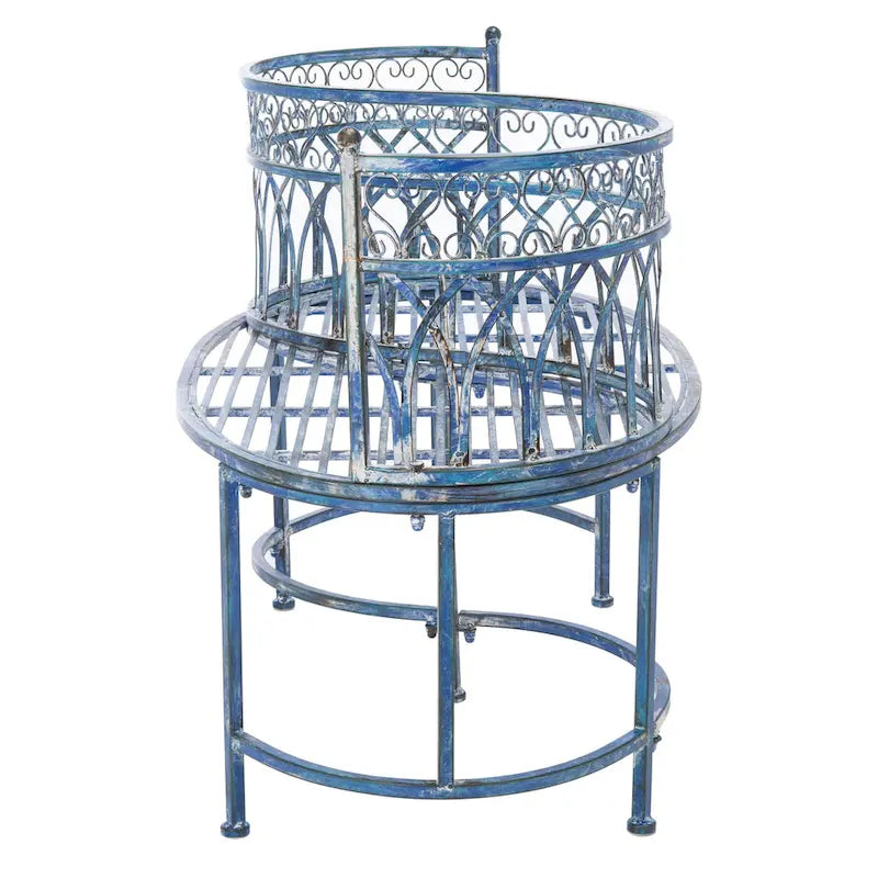 Banc de jardin victorien en fer forgé Citlalli de SAFAVIEH – 44 po L x 24 po P x 31 po H