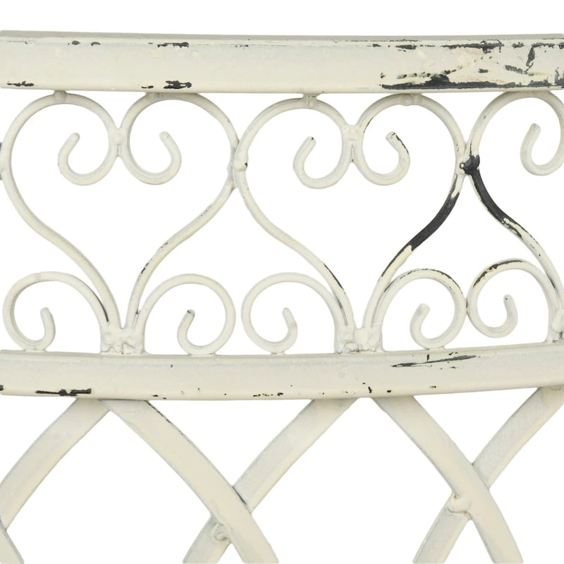 Banc de jardin victorien en fer forgé Citlalli de SAFAVIEH – 44 po L x 24 po P x 31 po H