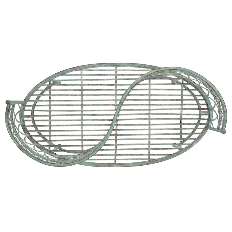 Banc de jardin victorien en fer forgé Citlalli de SAFAVIEH – 44 po L x 24 po P x 31 po H