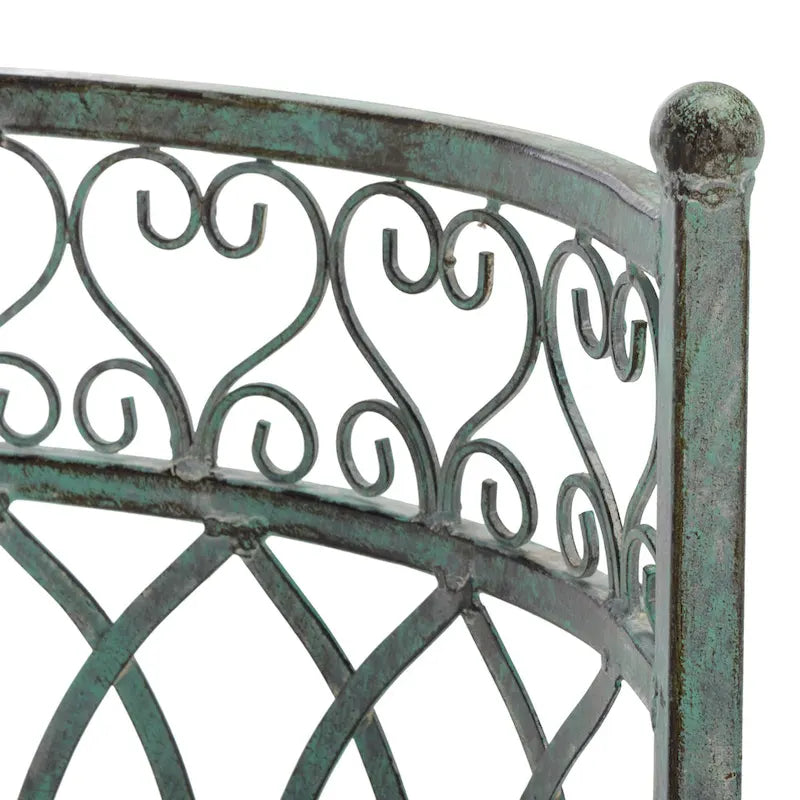 Banc de jardin victorien en fer forgé Citlalli de SAFAVIEH – 44 po L x 24 po P x 31 po H