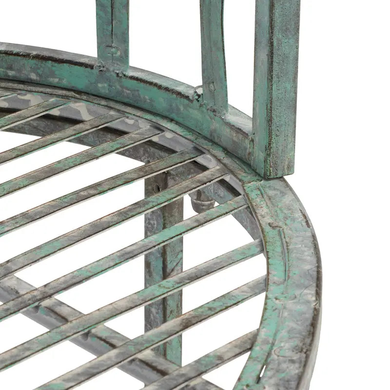 Banc de jardin victorien en fer forgé Citlalli de SAFAVIEH – 44 po L x 24 po P x 31 po H