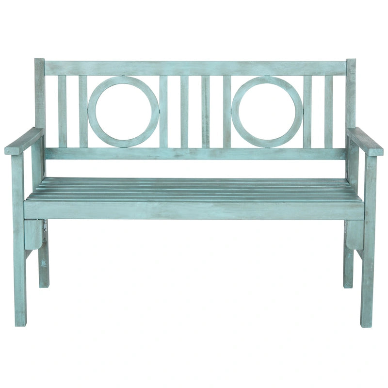 Banc pliant d'extérieur SAFAVIEH Shprinza en bois d'acacia - 48Wx24Dx35H
