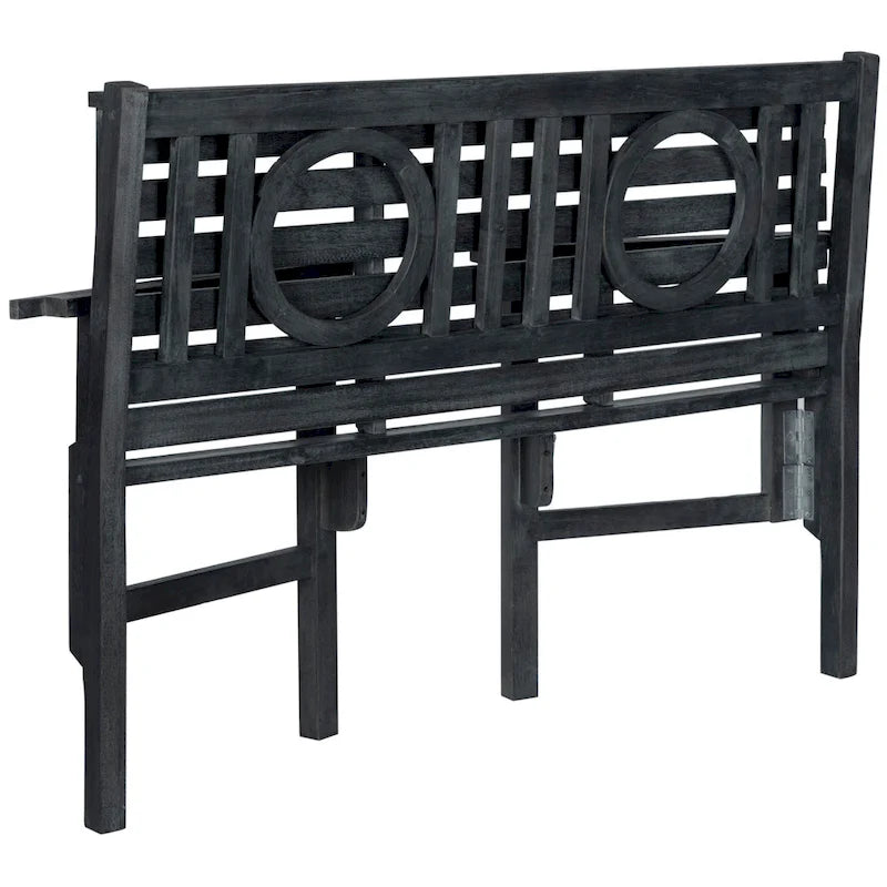Banc pliant d'extérieur SAFAVIEH Shprinza en bois d'acacia - 48Wx24Dx35H