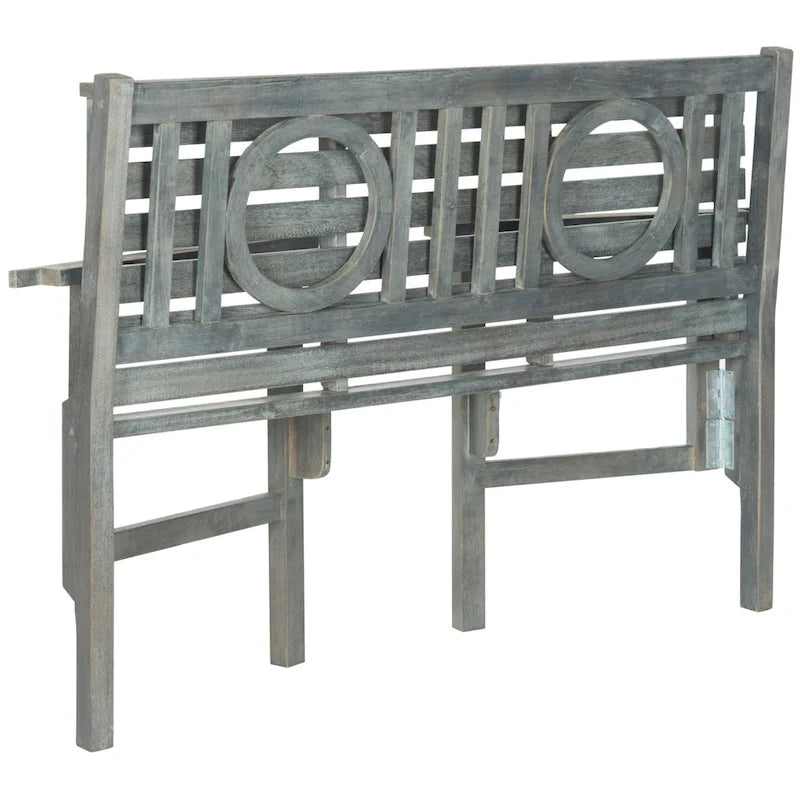 Banc pliant d'extérieur SAFAVIEH Shprinza en bois d'acacia - 48Wx24Dx35H