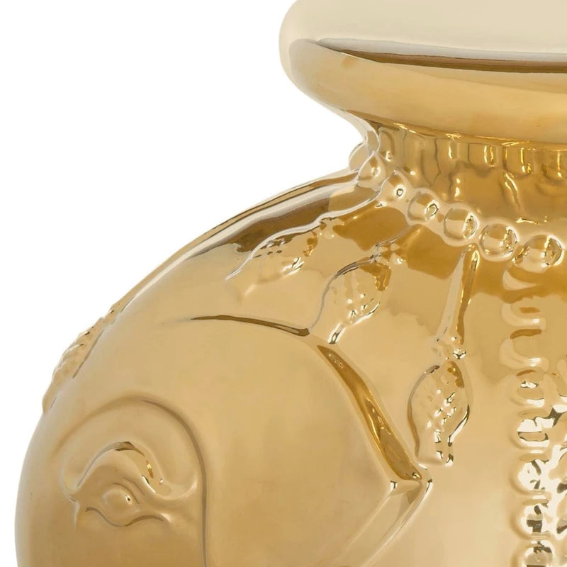 Tabouret de jardin décoratif en céramique blanche éléphant Ainara Paradise de SAFAVIEH