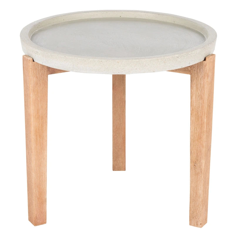 Table d'appoint d'extérieur Soraya SAFAVIEH - 21Lx21Px19H