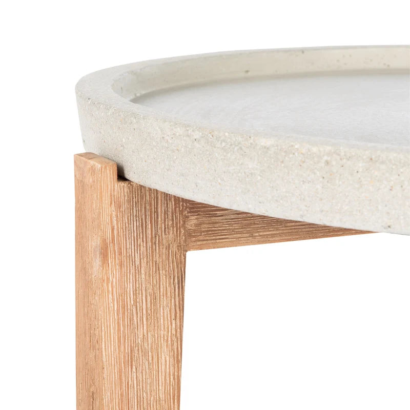 Table d'appoint d'extérieur Soraya SAFAVIEH - 21Lx21Px19H