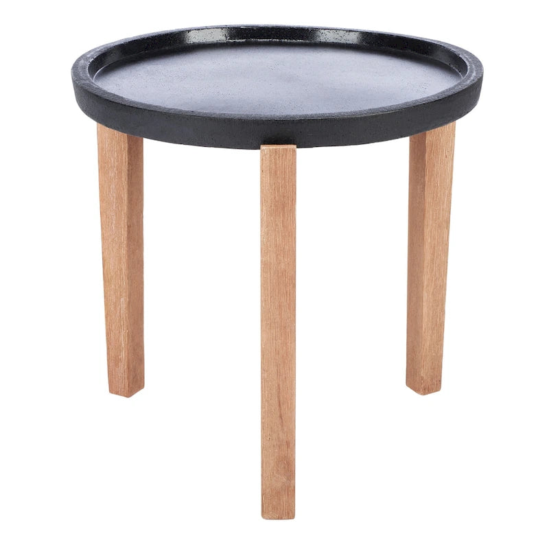 Table d'appoint d'extérieur Soraya SAFAVIEH - 21Lx21Px19H