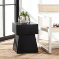 SAFAVIEH Table d'appoint intérieure/extérieure en béton Rukiye - 13.7 L x 13.7 P x 18.1 H - 14Wx14Dx18H